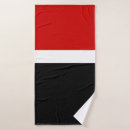 Search for black red white bath towels Modern