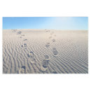 Search for footprints in the sand art Desert