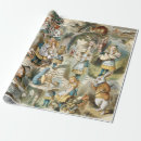 Search for mad hatter wrapping paper White rabbit