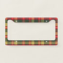 Search for red black green license plates Colorful