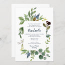Search for green bar bat mitzvah invitations Typography