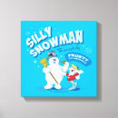 Search for vintage snowman canvas prints Kids cartoon