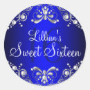 Search for sweet 16 stickers Royal blue