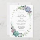 Search for succulent wedding invitations Greenery