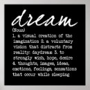 Search for dream posters Black and white