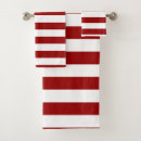 Search for red and white stripes bath towels Elegant