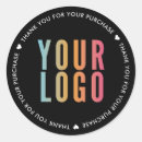 Search for thank you for your purchase stickers Black