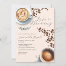 Search for coffee bridal shower invitations Love is brewing