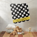 Search for black and white baby blankets Polka dot pattern
