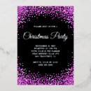 Search for purple silver christmas invitations Glitter