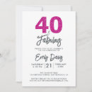 Search for hot pink black white invitations Modern