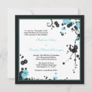 Search for turquoise black wedding invitations Flowers