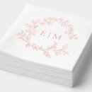 Search for rose gold wedding napkins Typography