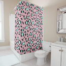 Search for pink leopard shower curtains Black