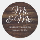 Search for mr and mrs stickers Rustic