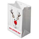 Search for reindeer gift bags Rudolph
