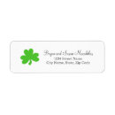 Search for shamrock return address labels Simple