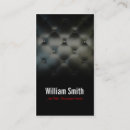 Search for upholstery business cards Leather
