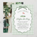 Search for golf bridal shower invitations Cocktails and country clubs