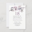 Search for purple 18th birthday invitations Floral