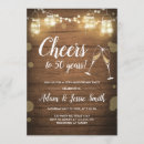 Search for cheers to 50 years invitations Rustic