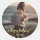 Search for happy birthday stickers Gold