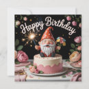 Search for gnome birthday cards Cake