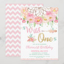Search for dream catcher invitations Wild one