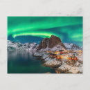 Search for northern lights postcards Winter
