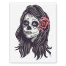 Search for halloween temporary tattoos Sugar skull