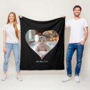 Search for heart shaped collage blankets Black and white