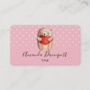 Search for teddy bear business cards Watercolor