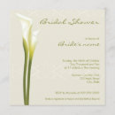Search for calla lilies bridal shower invitations White