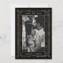 Search for art deco save the dates Black