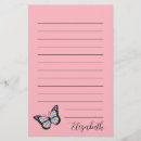 Search for butterflies stationery paper Butterfly