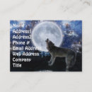 Search for wolf business cards Canine