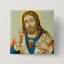 Search for sacred heart buttons Jesus