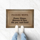 Search for wipe your feet doormats Humor