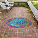 Search for psychedelic trippy doormats Blue