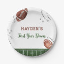 Search for football paper plates Touchdown