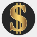 Search for dollar sign stickers Golden