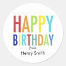 Search for happy birthday labels Rainbow