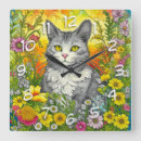 Search for whimsical clocks Cat