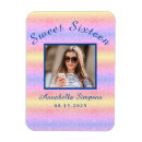 Search for sweet 16 save the date magnets Girly