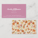 Search for purple flowers business cards Modern