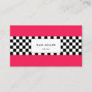 Search for checkerboard business cards Geometric
