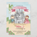 Search for prince and princess birthday invitations Dragon