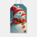 Search for snowman gift tags Cheerful