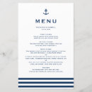 Search for navy blue wedding menus Minimalist
