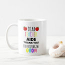 Search for teachers aide mugs Back to school